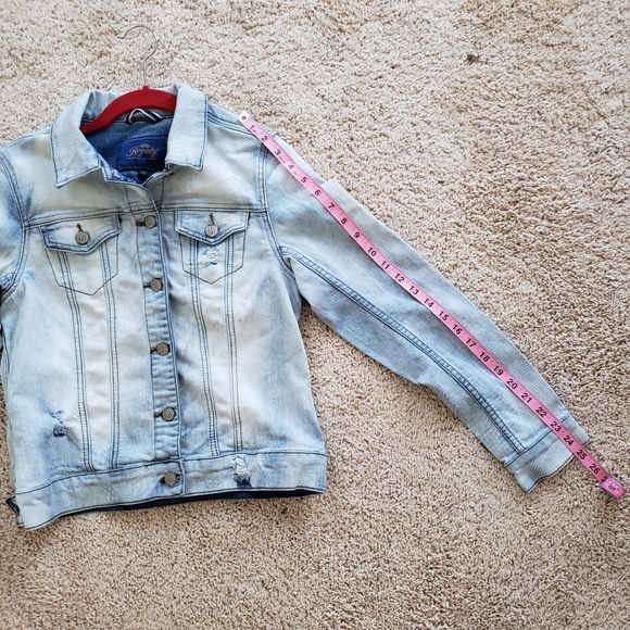 Royalty For Me Sky Blue Denim Jean Jacket - Picture 7 of 7